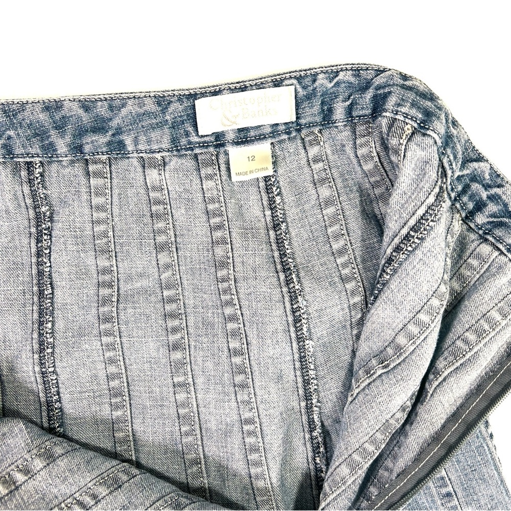 Christopher & Banks Jean Skirt A-Line 2000s 12 - Picture 4 of 8